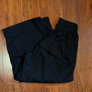 Black Elastic Waist Pants